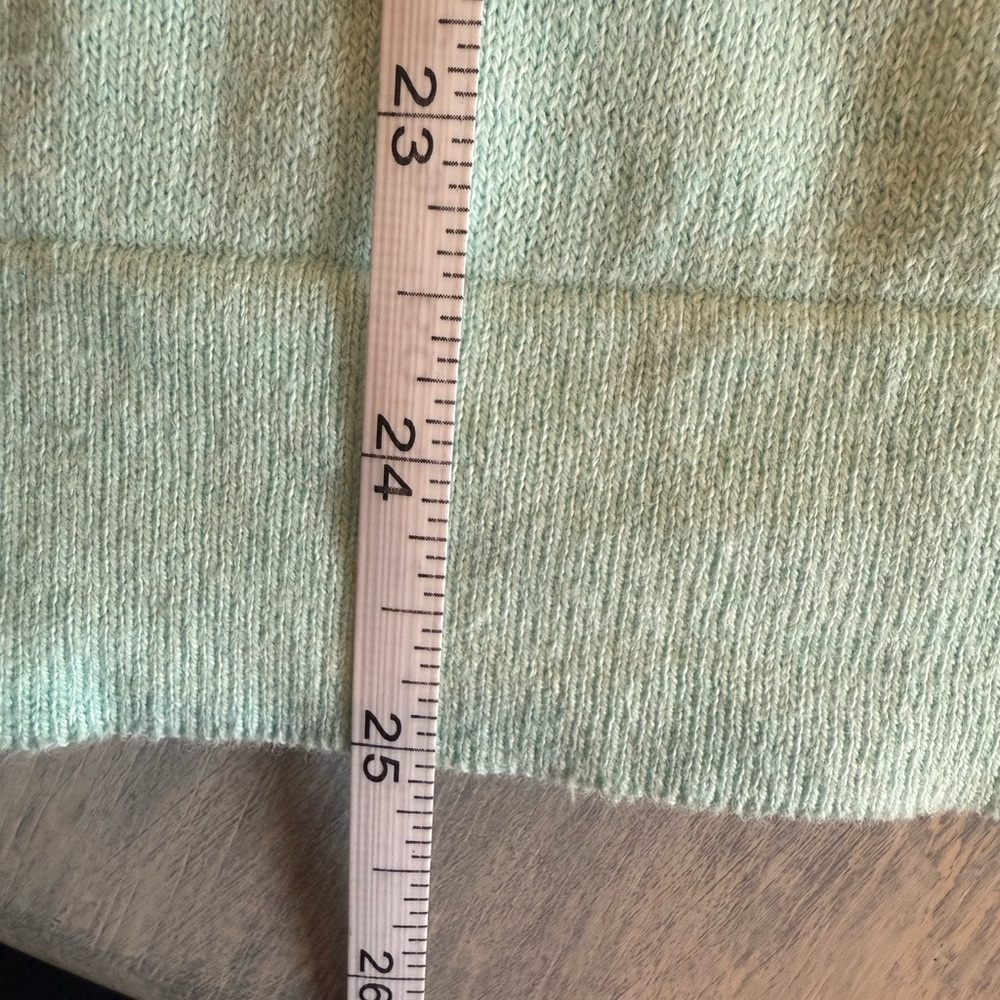 J Crew Factory Ruffle Neck Sweater in Mint XL - Picture 6 of 6